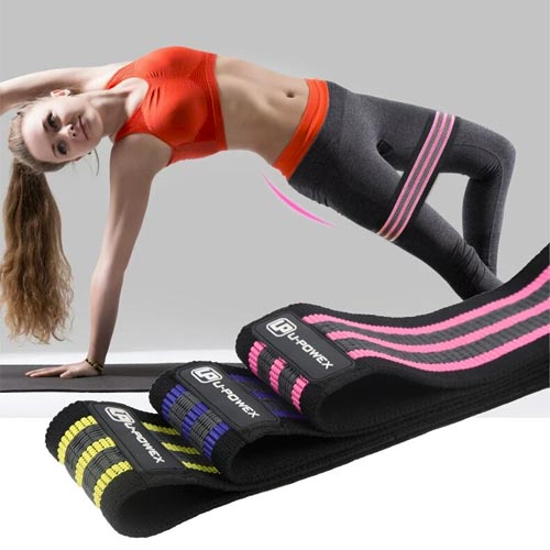 Тканевые фитнес-резинки U-Powex Pro для занятий дома